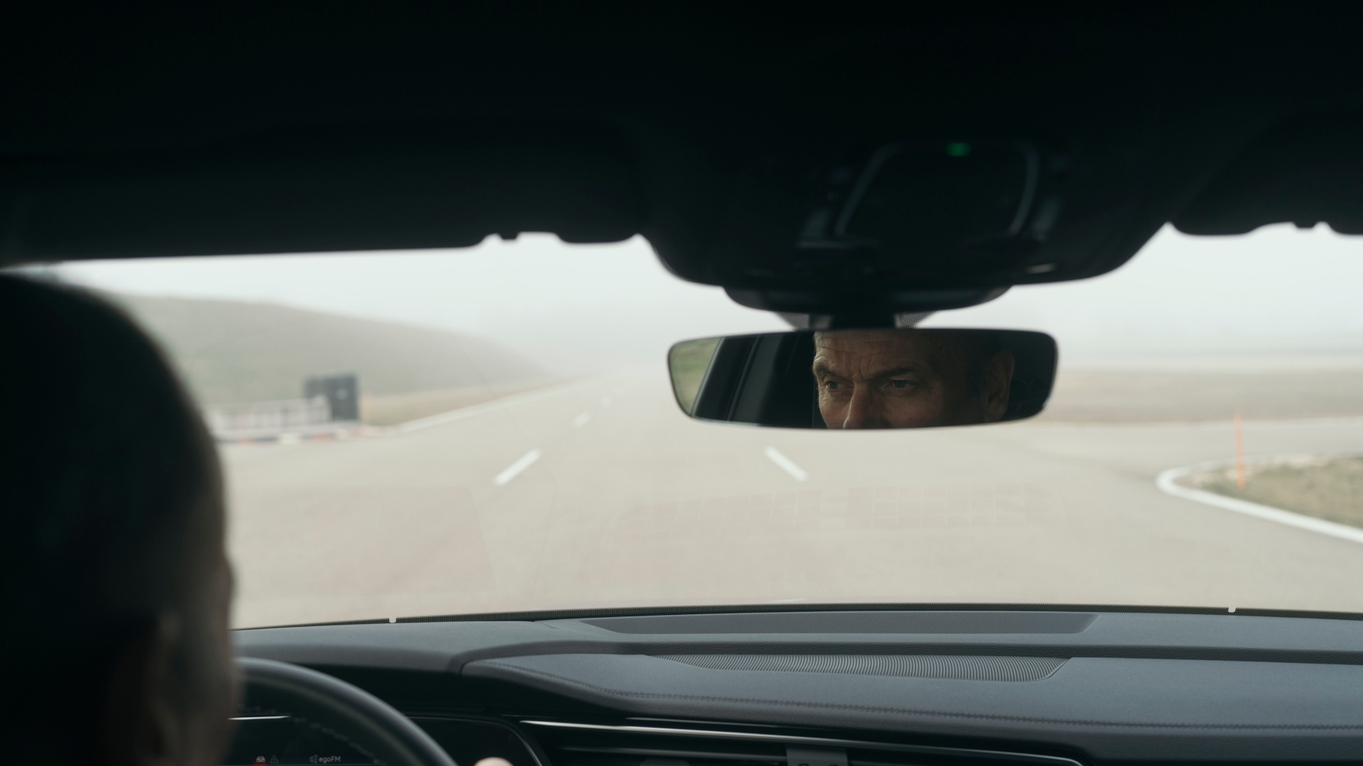 Audi instructor Rolf Volland in the cockpit of the Audi S Q8 Sportback e-tron.