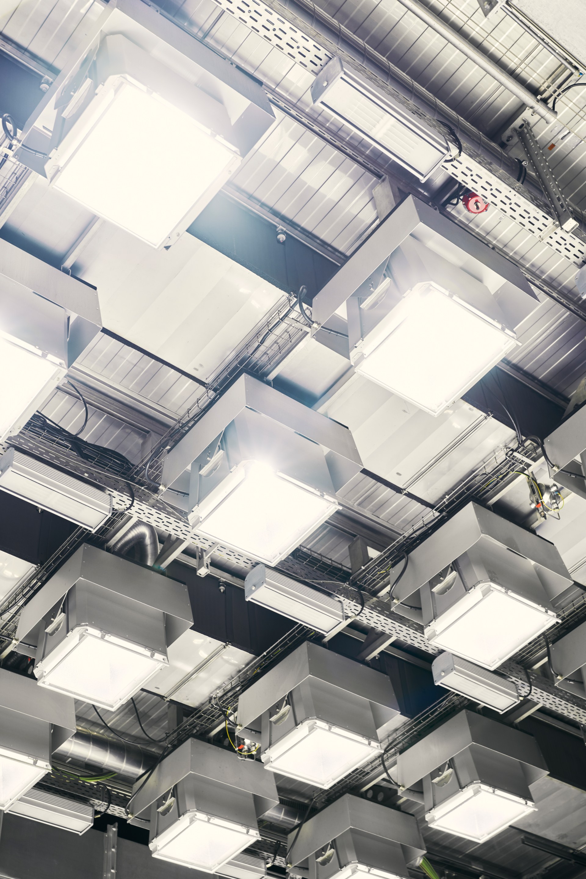 Simulating sunlight in Audi’s climatic wind tunnel.