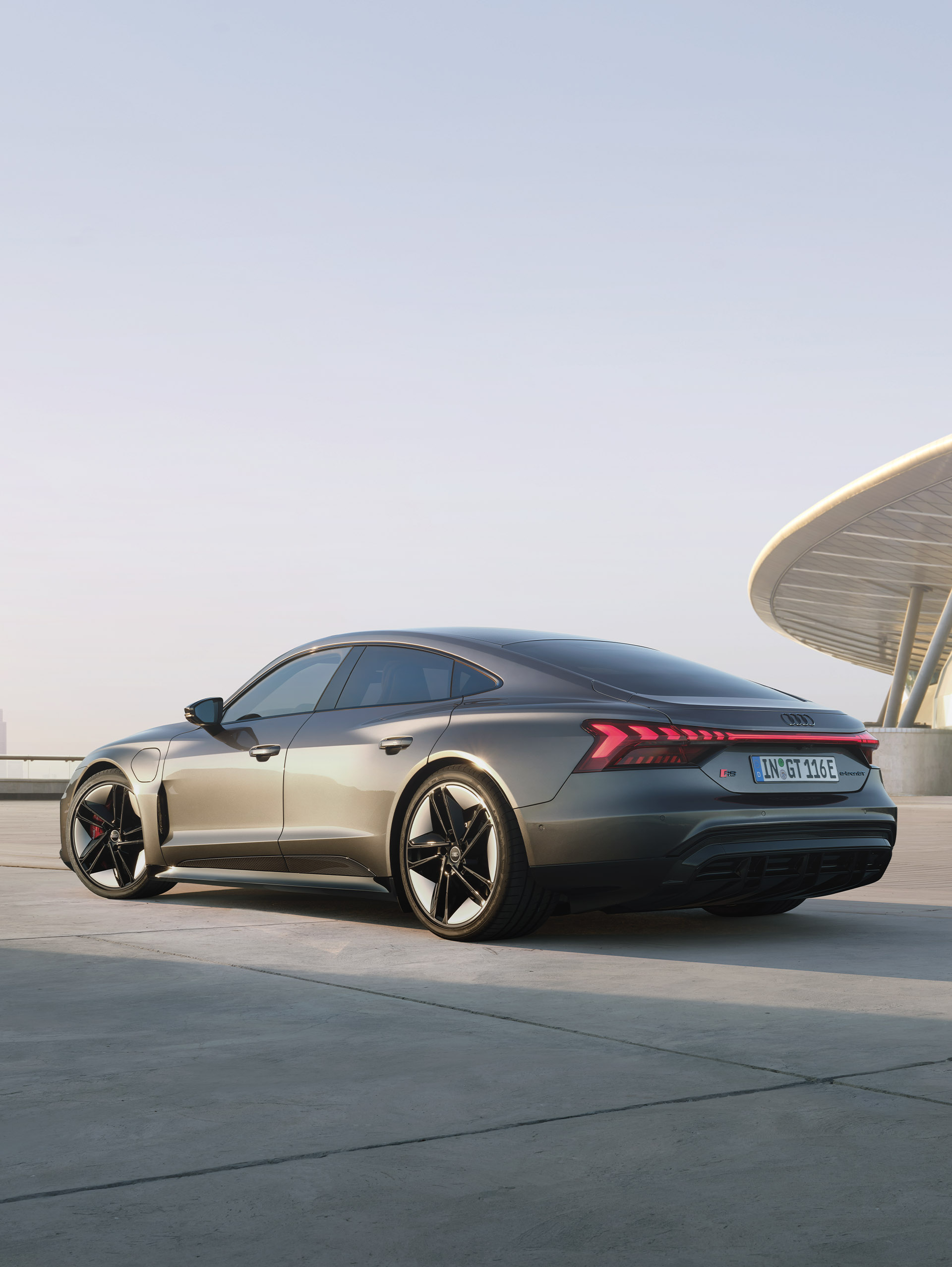 Rear view of the Audi RS e-tron GT