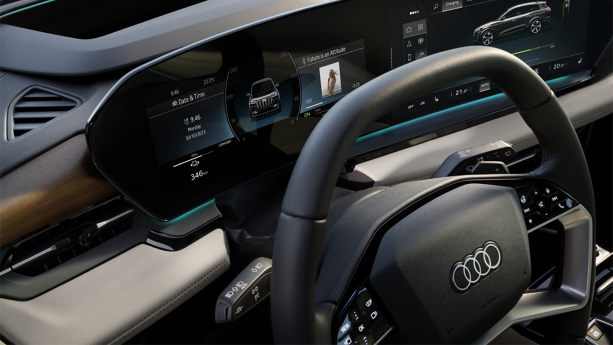 Q6 e-tron steering wheel